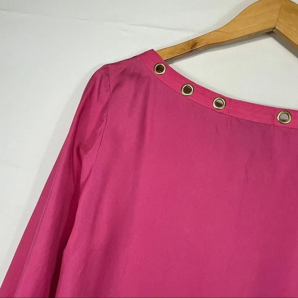 Dana Bushman Pink and Gold 3/4 Sleeve Tunic
